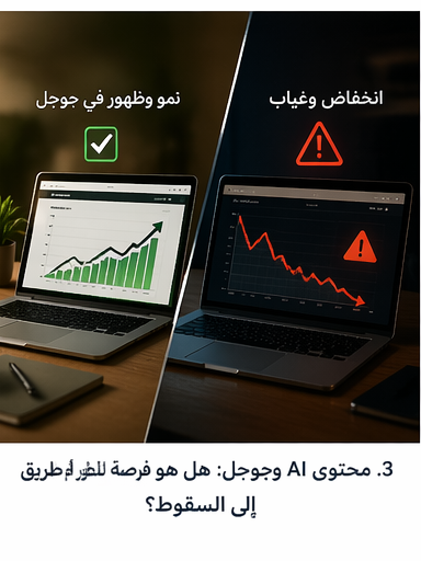 محتوى AI وجوجل فرصة أم خطر