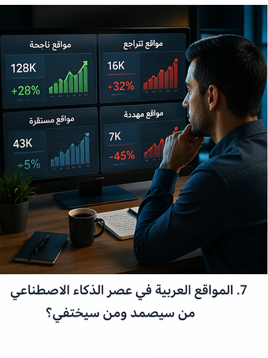 المواقع العربية في عصر الذكاء الاصطناعي من سيصمد ومن سيختفي